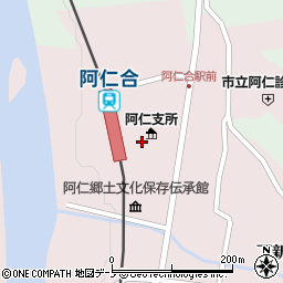 秋田県北秋田市阿仁銀山（下新町）周辺の地図