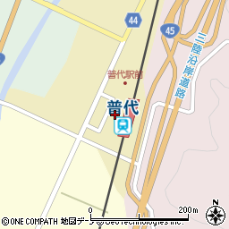 三陸鉄道普代駅周辺の地図