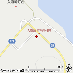 秋田県男鹿市北浦入道崎（昆布浦）周辺の地図