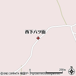 秋田県男鹿市野石西下八ツ面58周辺の地図