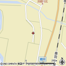 秋田県山本郡三種町鯉川浜田周辺の地図