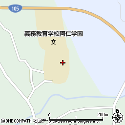 北秋田市立義務教育学校阿仁学園周辺の地図