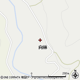 秋田県北秋田市阿仁小様向林周辺の地図