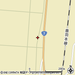 秋田県山本郡三種町鯉川大壺周辺の地図