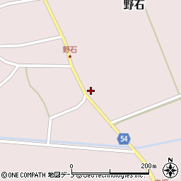 秋田県男鹿市野石屋布前周辺の地図
