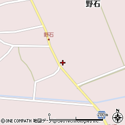 秋田県男鹿市野石（屋布前）周辺の地図