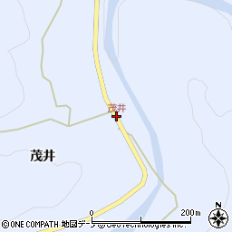 茂井周辺の地図