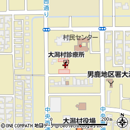 大潟村診療所周辺の地図