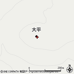 大平周辺の地図