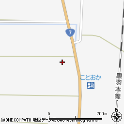 秋田県山本郡三種町鹿渡鯉川境周辺の地図