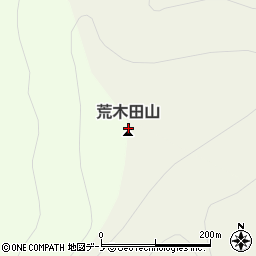 荒木田山周辺の地図