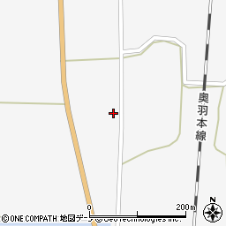 秋田県山本郡三種町鹿渡山谷村下周辺の地図