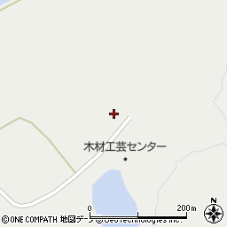 上小阿仁村役場　野外生産試作センター周辺の地図