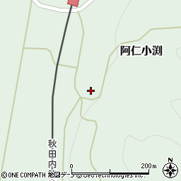 秋田県北秋田市阿仁小渕山ノ内周辺の地図