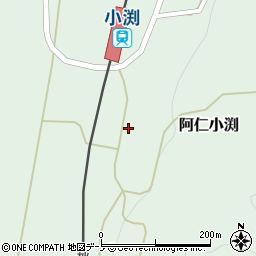 秋田県北秋田市阿仁小渕小渕周辺の地図