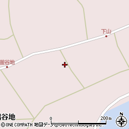 秋田県男鹿市野石釜谷地周辺の地図