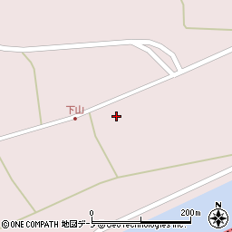 秋田県男鹿市野石（谷地中）周辺の地図