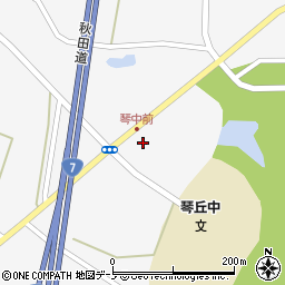秋田県三種町（山本郡）鹿渡（盤若台）周辺の地図