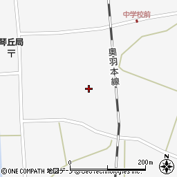 秋田県山本郡三種町鹿渡勢奈尻周辺の地図