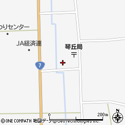 秋田県山本郡三種町鹿渡町後周辺の地図