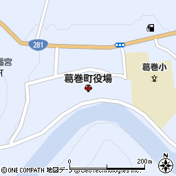 葛巻町役場周辺の地図