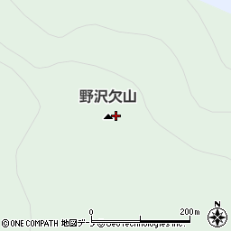 野沢欠山周辺の地図
