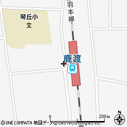 秋田県山本郡三種町鹿渡東二本柳周辺の地図