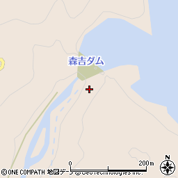 秋田県北秋田市森吉砂子沢周辺の地図