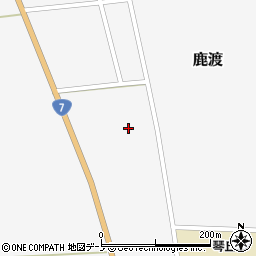 秋田県山本郡三種町鹿渡二本柳周辺の地図