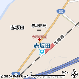赤坂田駅前周辺の地図