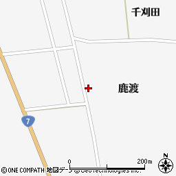秋田県山本郡三種町鹿渡相染野周辺の地図