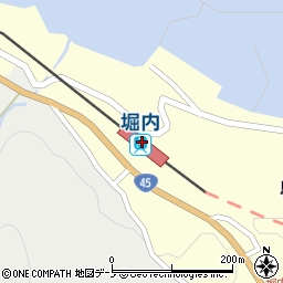 堀内駅周辺の地図
