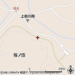秋田県三種町（山本郡）上岩川（塚ノ岱）周辺の地図