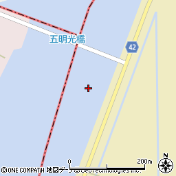 五明光橋周辺の地図