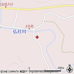 秋田県北秋田郡上小阿仁村仏社脇ノ田108周辺の地図