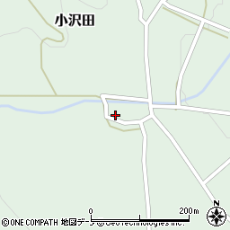 秋田県北秋田郡上小阿仁村小沢田小沢田61周辺の地図