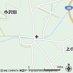 秋田県北秋田郡上小阿仁村小沢田小沢田2周辺の地図