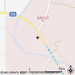 秋田県北秋田郡上小阿仁村仏社杉ノ下55周辺の地図