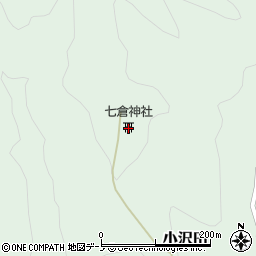 七倉神社周辺の地図