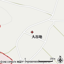 秋田県山本郡三種町芦崎大谷地周辺の地図