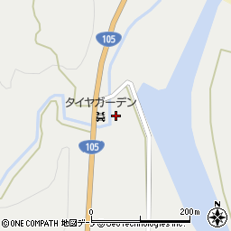 秋田県北秋田市阿仁前田道行沢周辺の地図