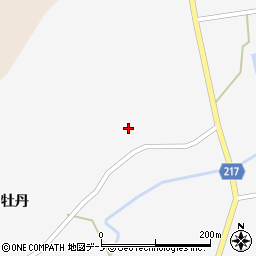 秋田県山本郡三種町鹿渡牡丹家ノ前周辺の地図