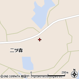 秋田県山本郡三種町森岳家後堤ノ上周辺の地図