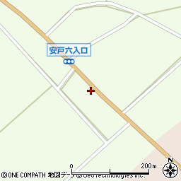 秋田県三種町（山本郡）川尻（上堤下）周辺の地図
