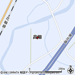岩手県八幡平市高畑周辺の地図