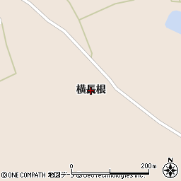 秋田県三種町（山本郡）森岳（横長根）周辺の地図