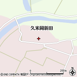 秋田県山本郡三種町久米岡新田吉岡周辺の地図