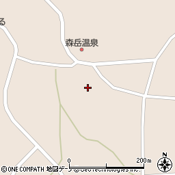 秋田県山本郡三種町森岳木戸沢周辺の地図