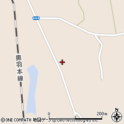 秋田県山本郡三種町森岳街道東33周辺の地図