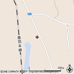 秋田県山本郡三種町森岳街道西32周辺の地図